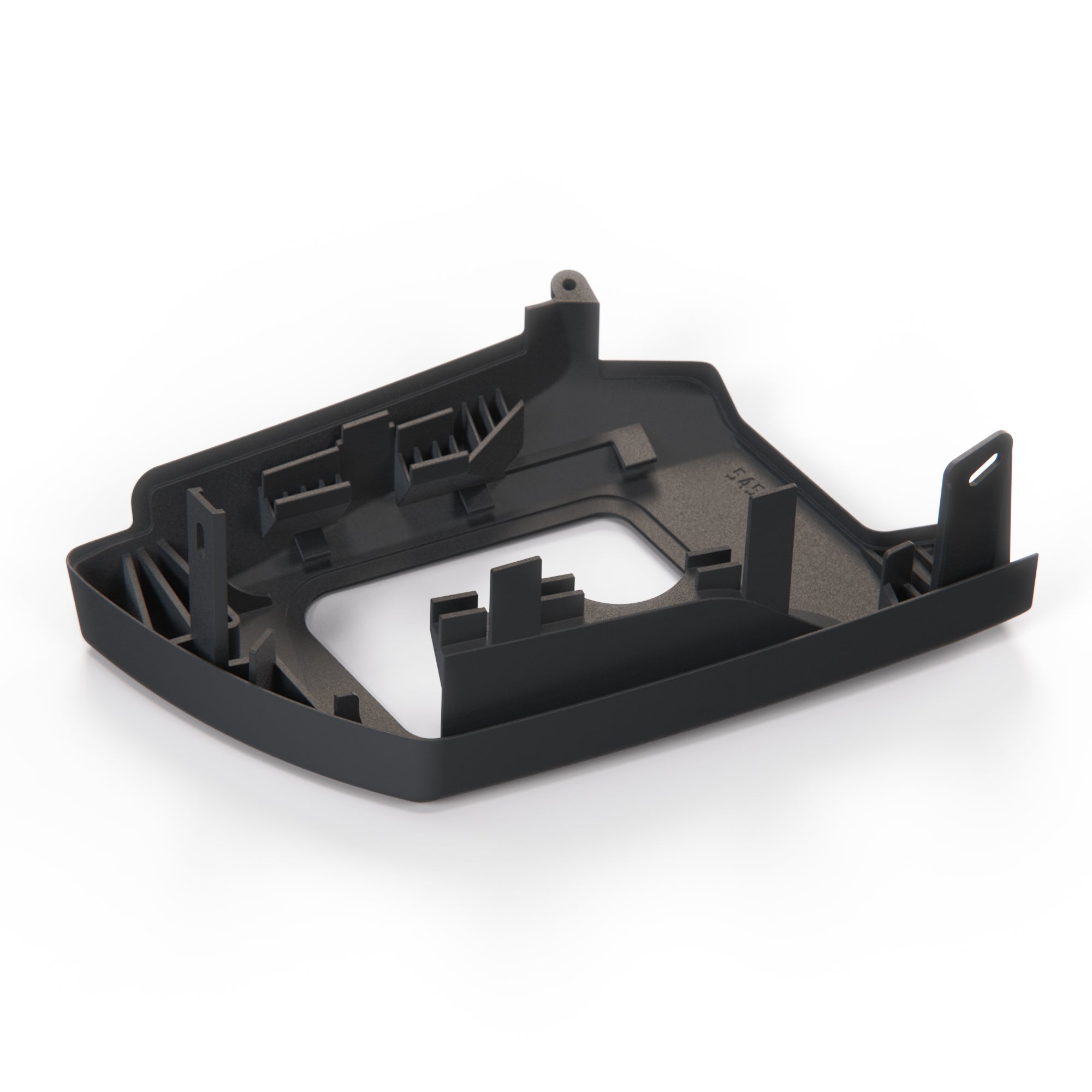 Mercedes-Benz R129 SL Interior Seat Belt Outlet Bracket Cover (Black) — view 5
