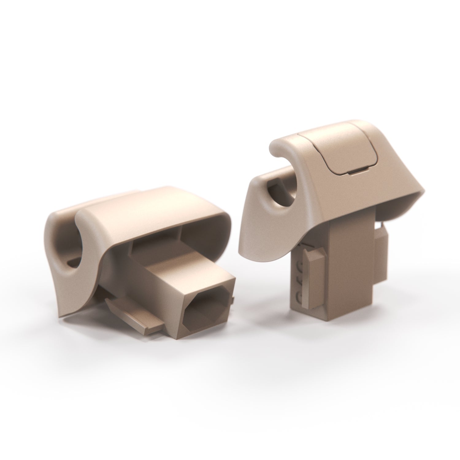 Mercedes-Benz R129 Sun Visor Mount Clip Set of 2 (1298100225)