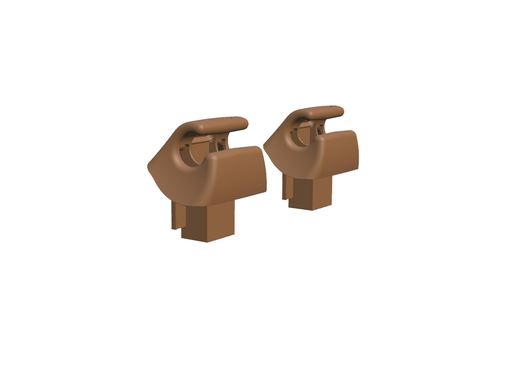 R129 Sun Visor Mount Clip Set of 2 (Mercedes 1298100225)