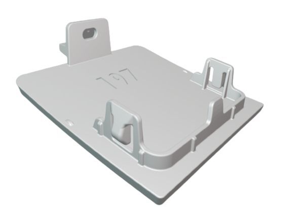 R230 Front Bumper Tow Eye Cap Cover (Mercedes tow hook A2308850423) — view 2