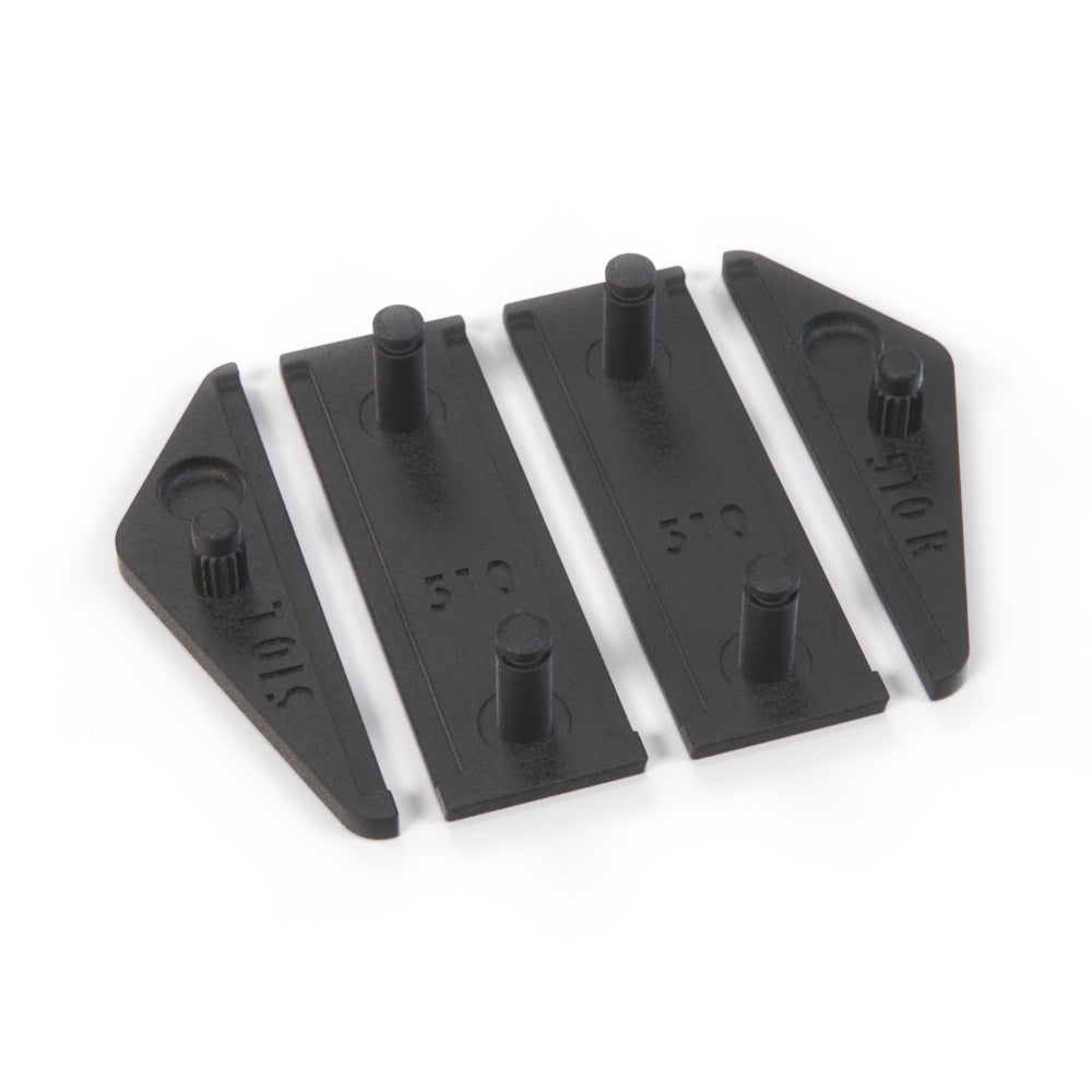 Land Rover Range Rover Classic Air Intake Grill Plastic Trim Black Set MWC9362 390610 390608 390609 — view 2