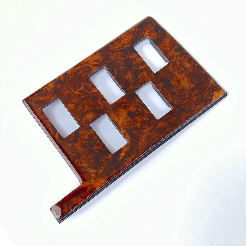 Range Rover Classic Center Console Switch Plate Surround Button Wood Trim LHD Or RHD Walnut / Zebrano
