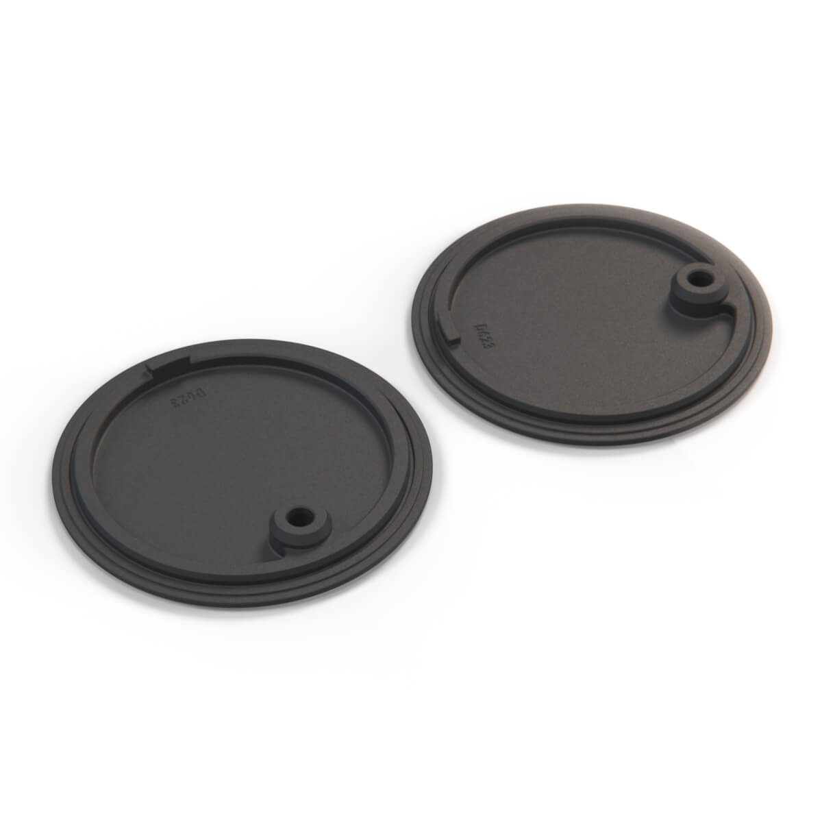 Renault Clio 16s Speedline Maracana Center Caps Set of 2 Primed or Black — view 6
