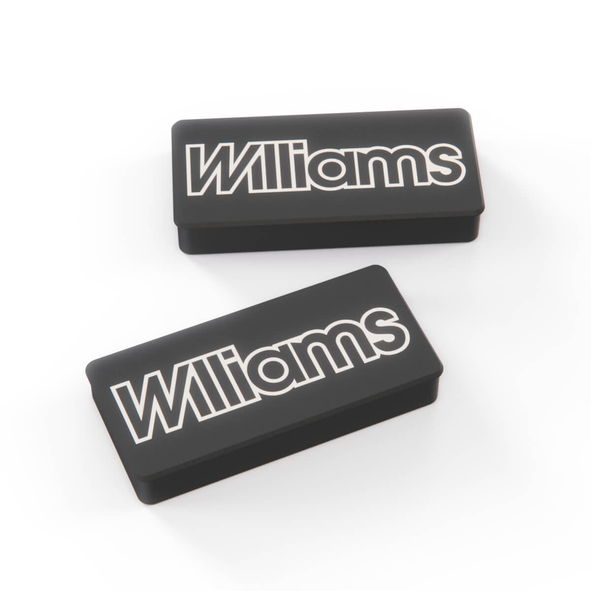Renault Clio MK1 Williams Fog Light Covers Pair Black and White