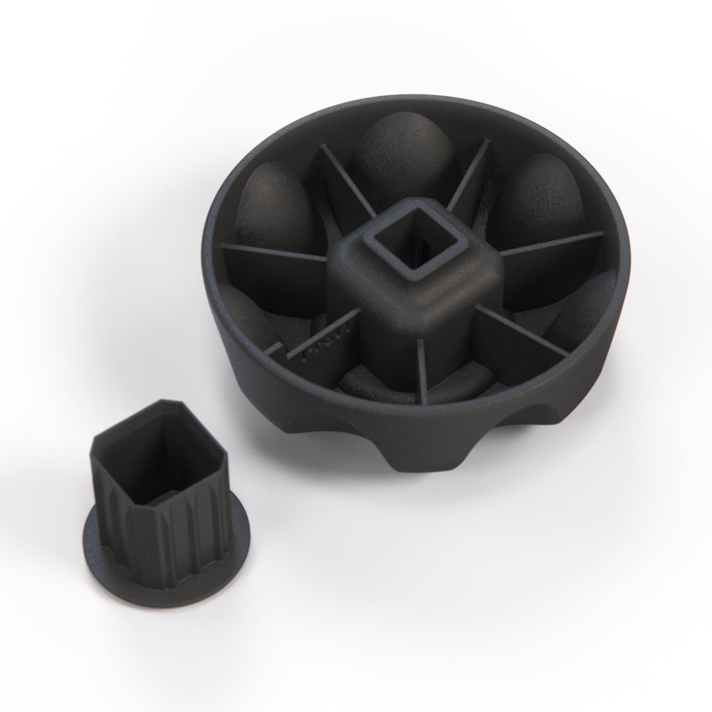 Renault Megane I Dacia Logan Seat Adjusting Wheel Knob Black (874519411R) — view 4