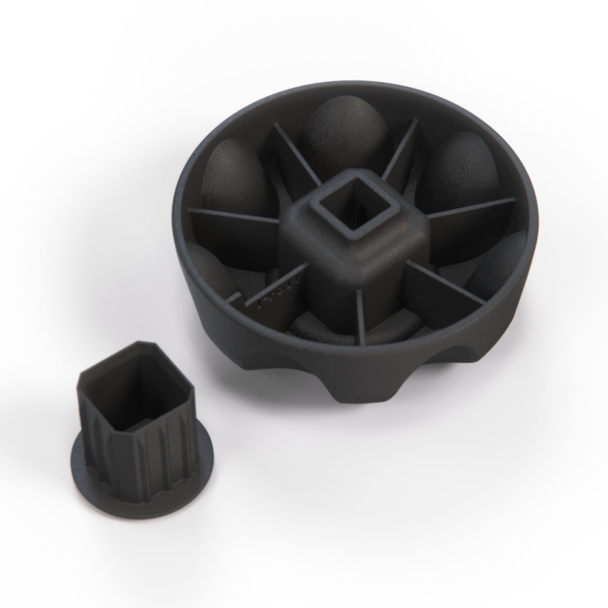 Renault Megane I Dacia Logan Seat Adjusting Wheel Knob Black (874519411R) — view 4