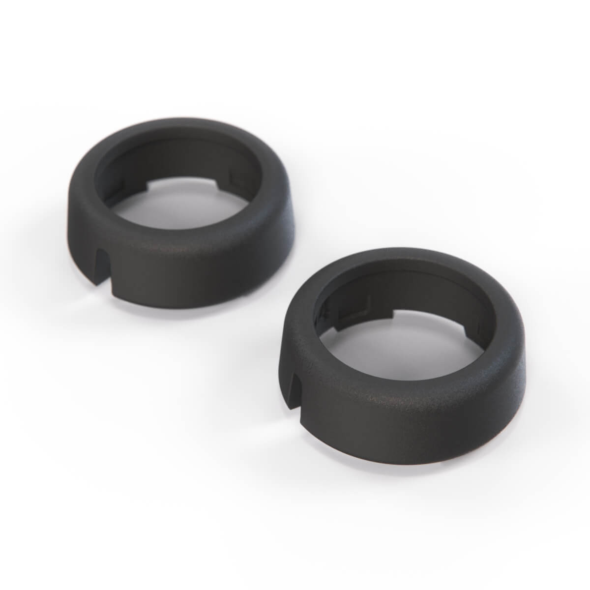 Rolls Royce Ghost Dawn Wraith Climate Control Dashboard Blower Fan Knob Cover Shell Set of 2 Black (61319206867)