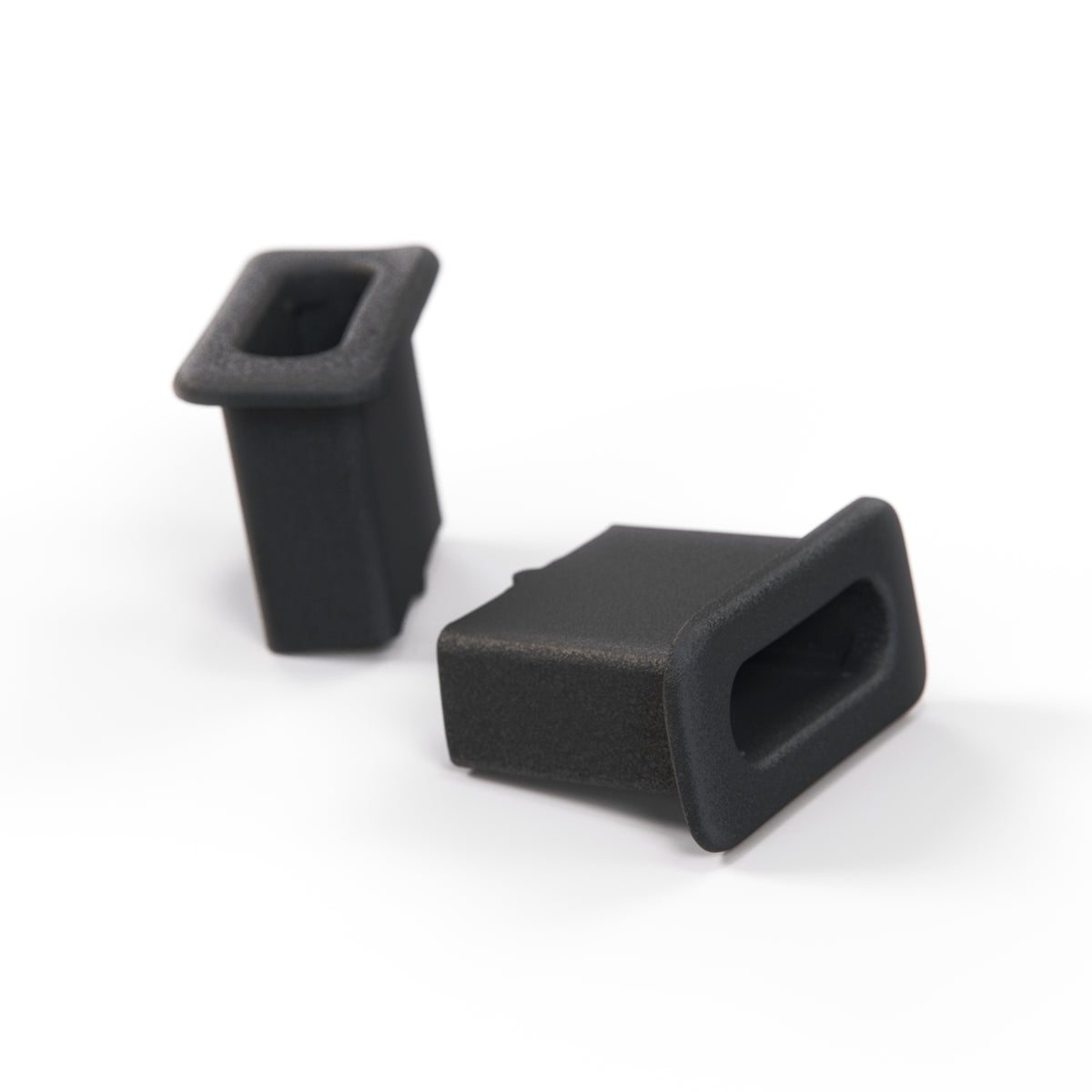 Saab 9-3 9-5 900 9000 Door Lock Rod Knob Bushing Bezel Trim Set of 2 Black (4269957) — view 2