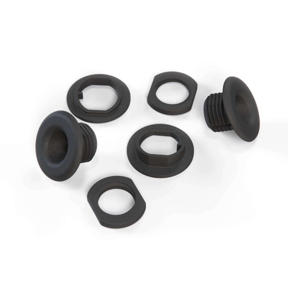 Saab 9-3 Convertible Windshot Bracket Mounting Clips Black / Beige (12851585 / 12851586) — view 2