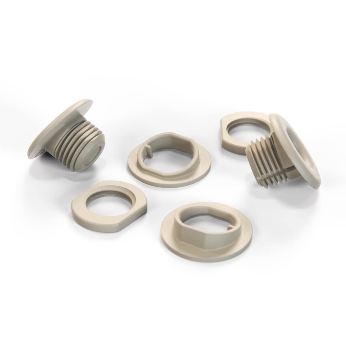 Saab 9-3 Convertible Windshot Bracket Mounting Clips Black / Beige (12851585 / 12851586) — view 4