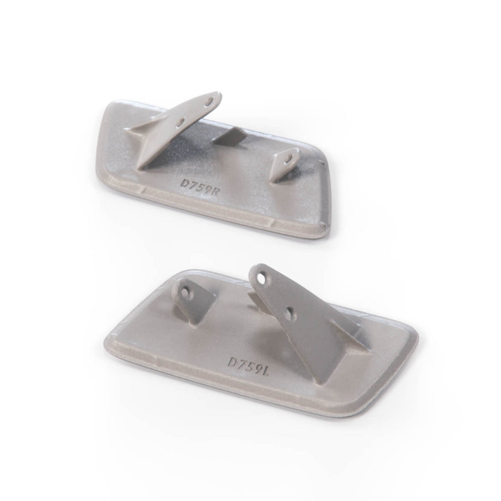 Saab 9-5 NG Headlight Washer Cover Cap Pair Left and Right Primed (12776791L / 112776792R) — view 2