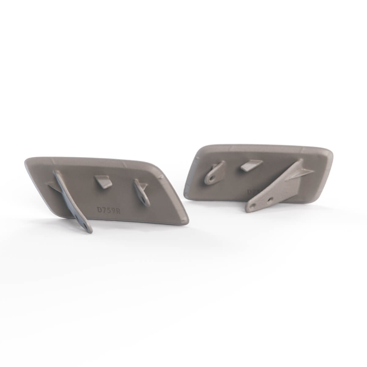 Saab 9-5 NG Headlight Washer Cover Cap Pair Left and Right Primed (12776791L / 112776792R) — view 3