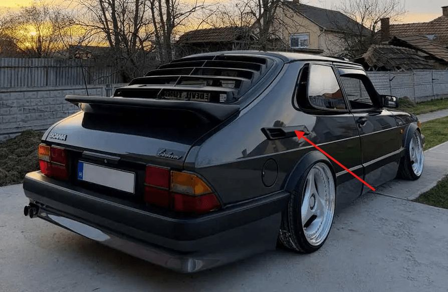Saab 900 Airflow Carlsson Vent Cover Set of 2 Black (8287179 8287187) — view 4