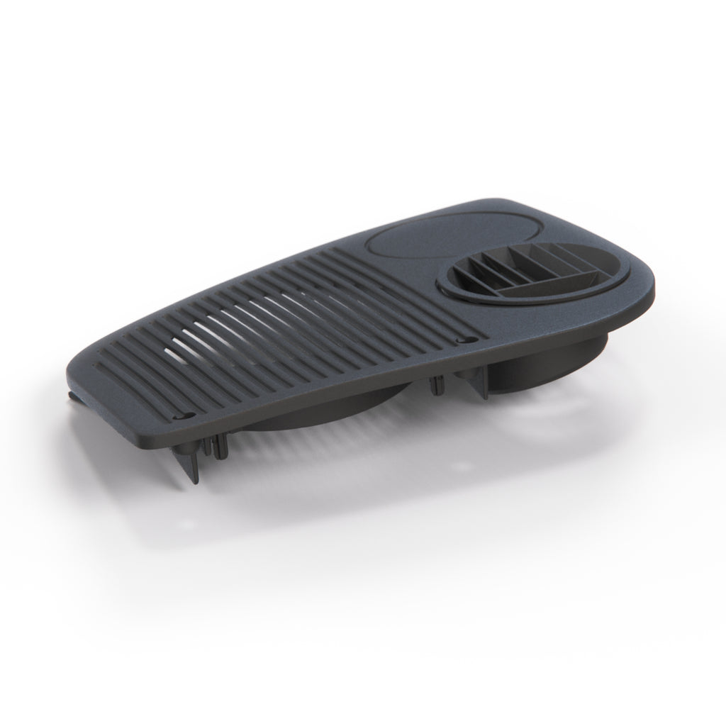 Saab 900 Classic Dashboard Speaker Cover Left or Right Black (9837485 / 9837493) — view 2