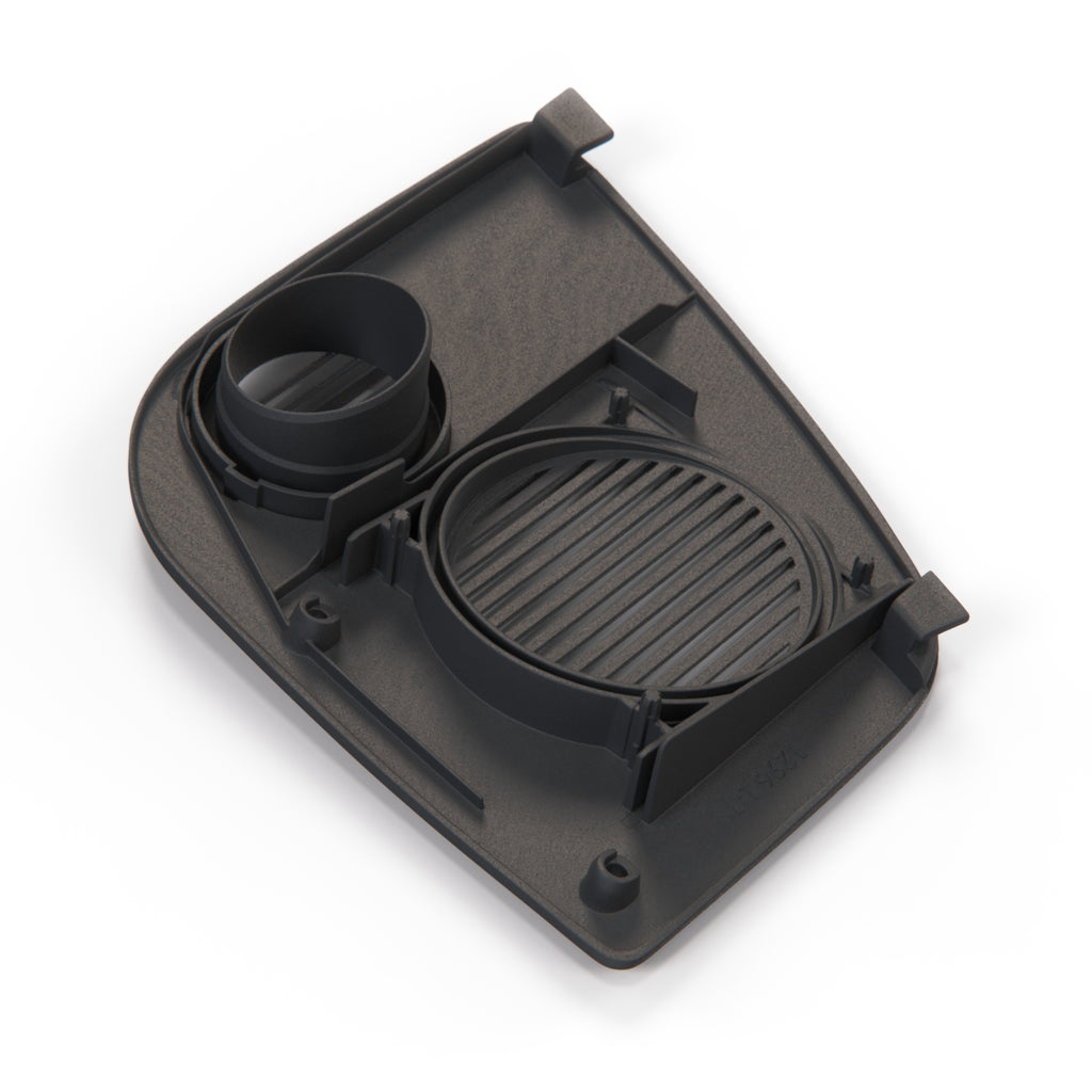 Saab 900 Classic Dashboard Speaker Cover Left or Right Black (9837485 / 9837493) — view 3