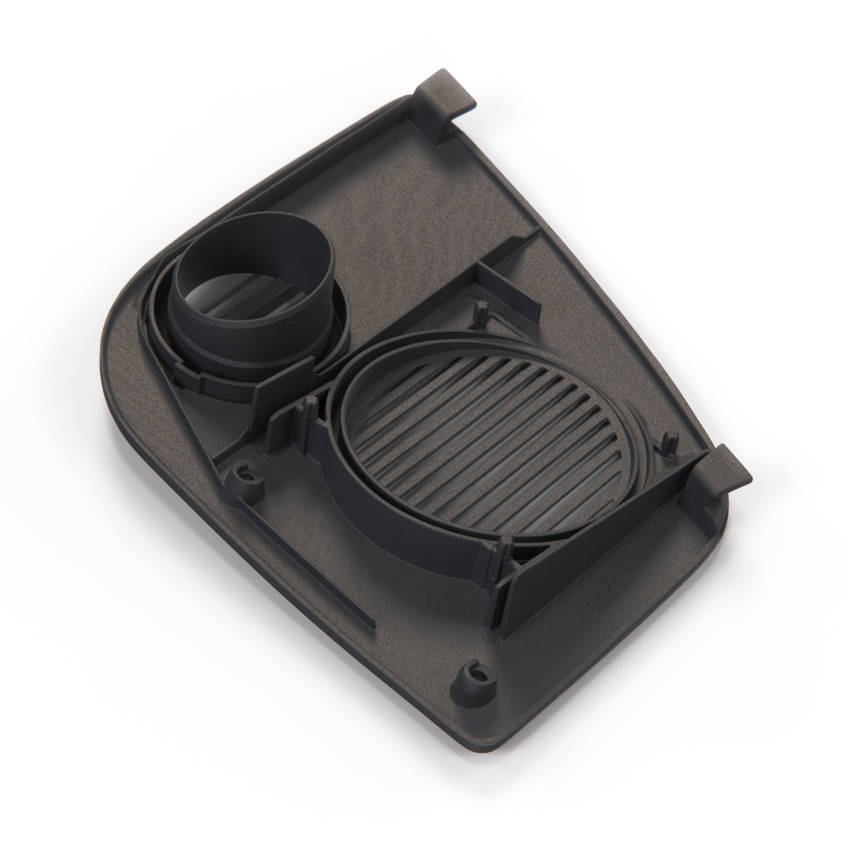 Saab 900 Classic Dashboard Speaker Cover Left or Right Black (9837485 / 9837493) — view 3