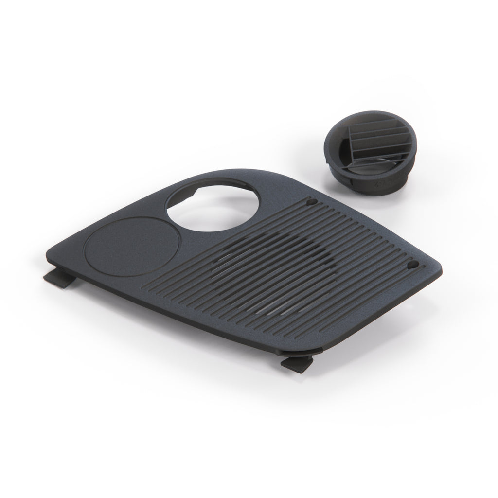 Saab 900 Classic Dashboard Speaker Cover Left or Right Black (9837485 / 9837493) — view 4