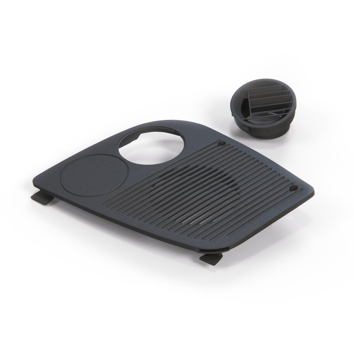 Saab 900 Classic Dashboard Speaker Cover Left or Right Black (9837485 / 9837493) — view 4