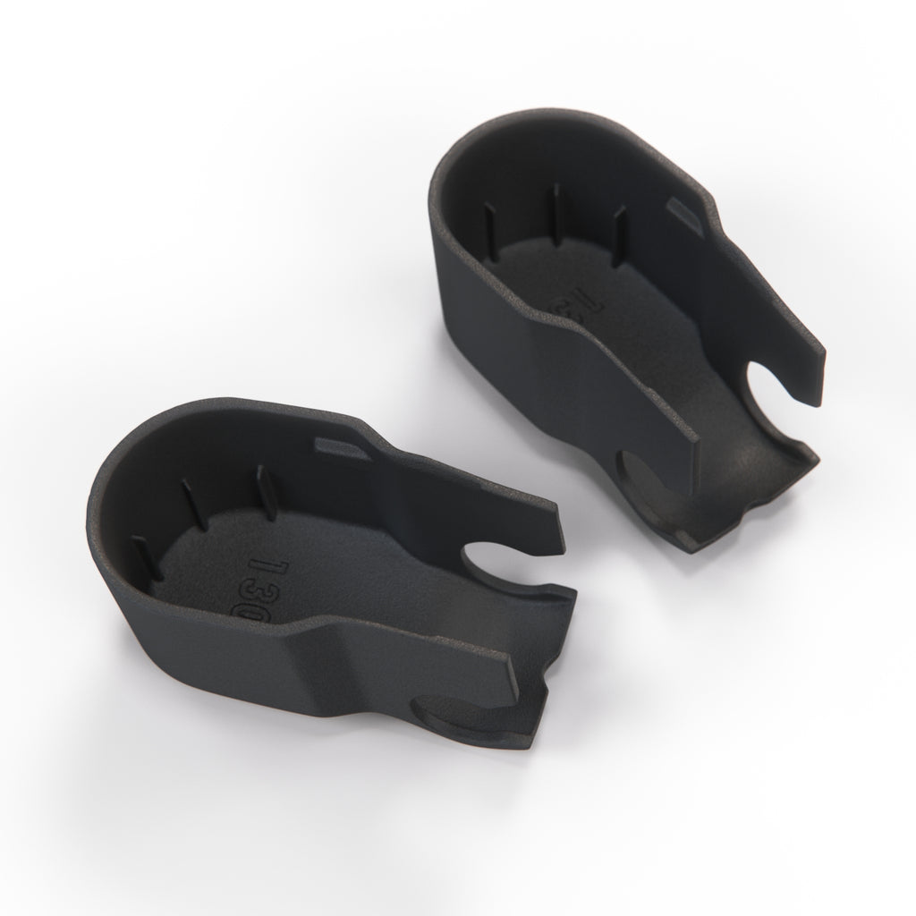 Saab 900 Front Wiper Arm Cover Set of 2 Black (9553306) — view 3