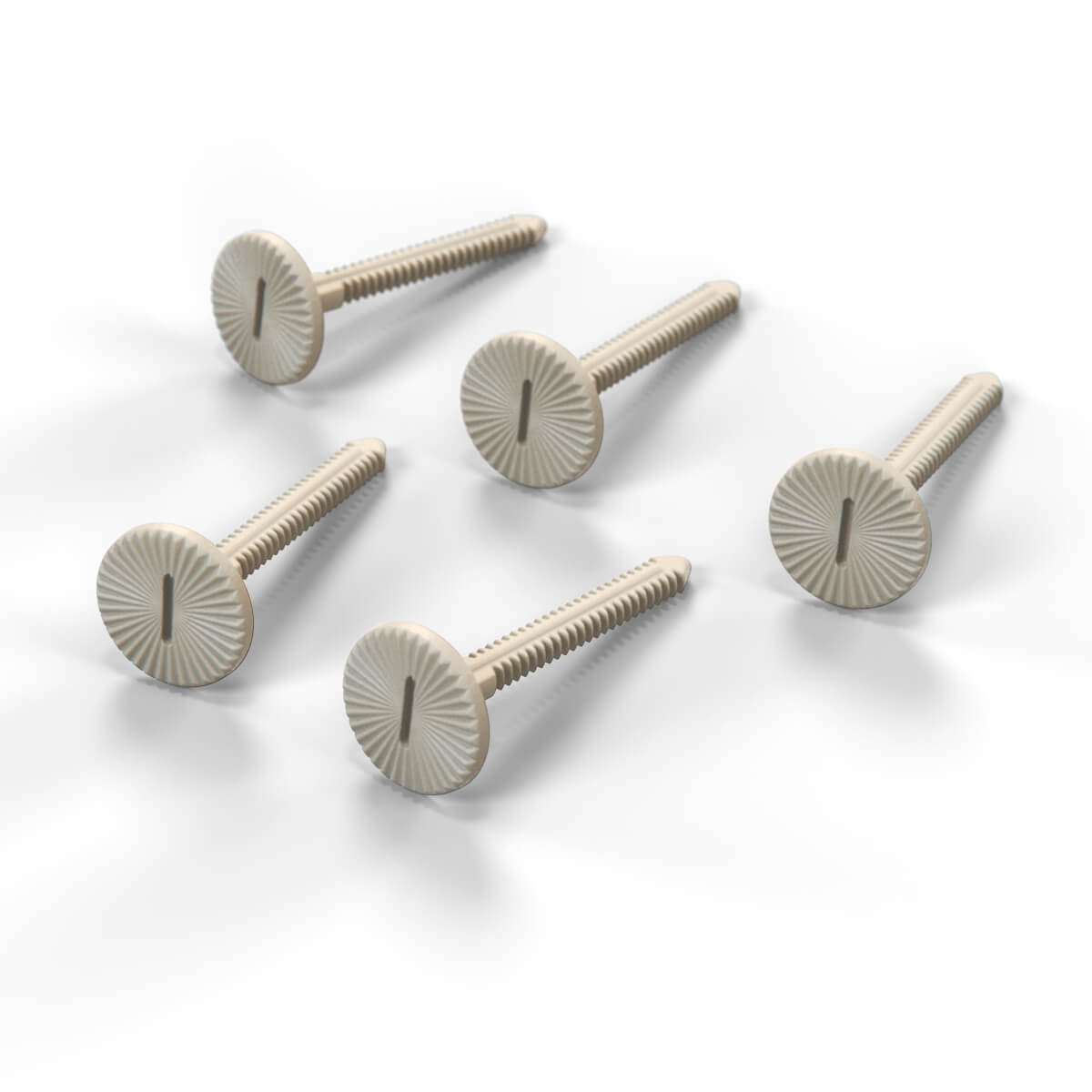 Saab 900 Interior Side Panel Clip Screw Set Of 5 9867821 — Beige
