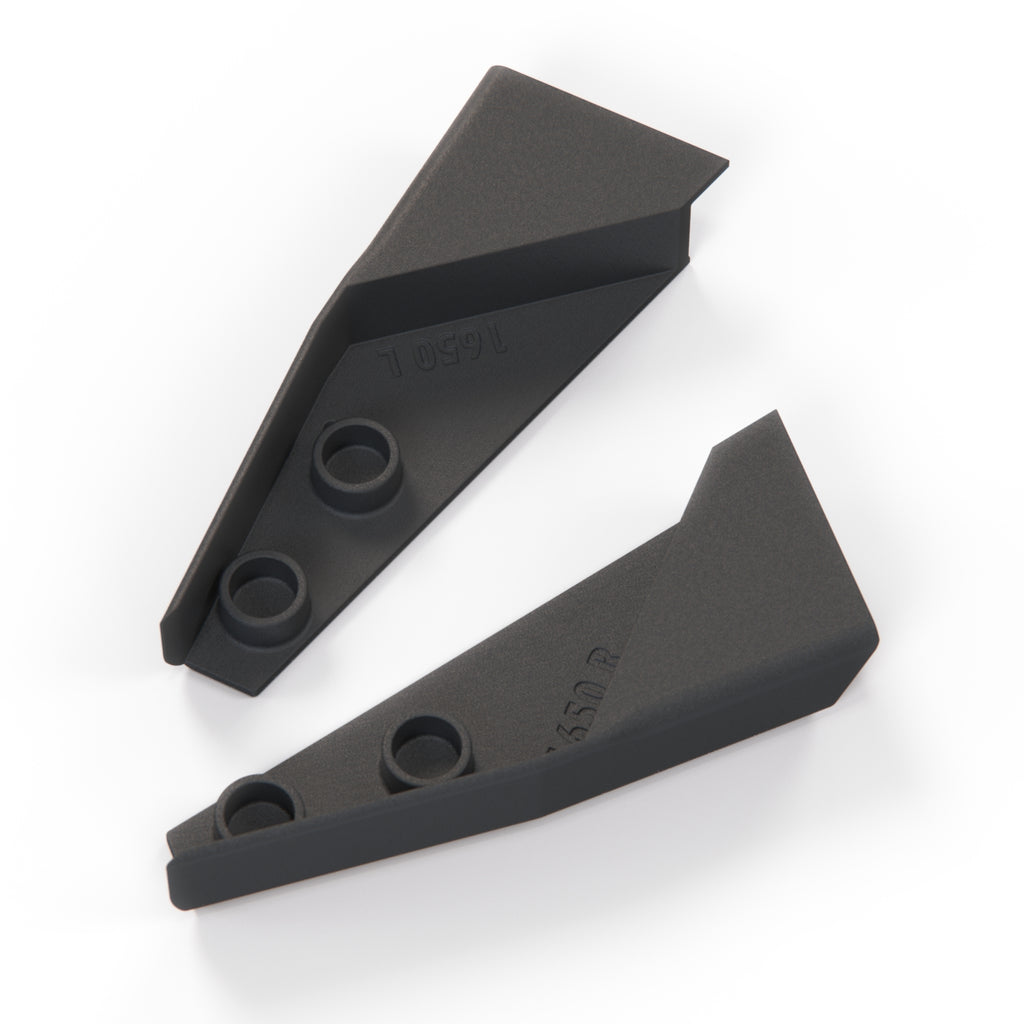Saab 96 B Pillar Bottom Door Trim Cover Set of 2 Left and Right Black — view 3