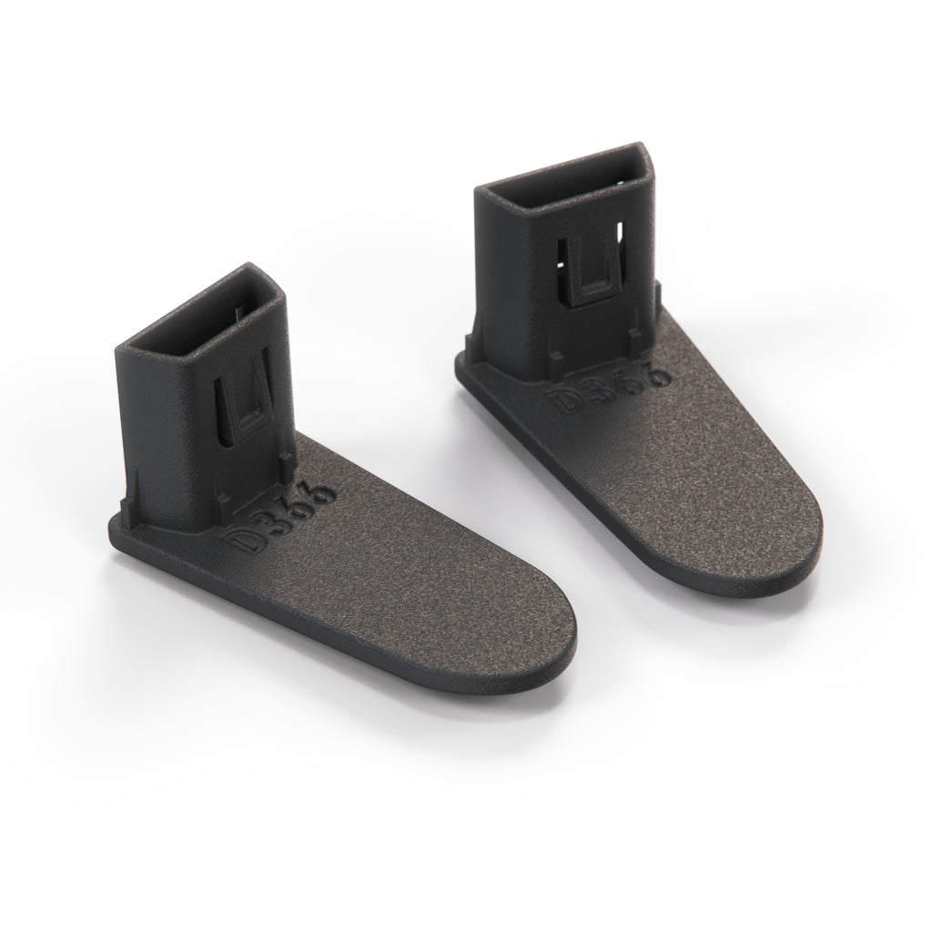 Seat Volkswagen Polo Seat Leon Seat Belt Guide Housing Trim Set of 2 Black (6Q48588831) — view 3