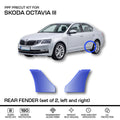 Skoda Octavia III Rear Fender PPF Protective Film Set of 2 Left and Right