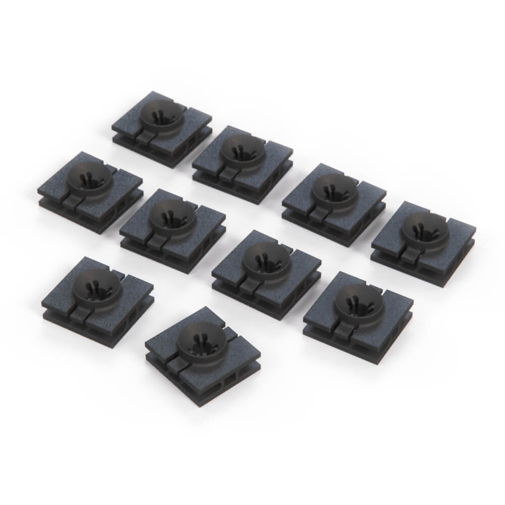 Smart Fortwo 451 Side Sill Square Retaining Clips Set of 10 Black (A0009912098)