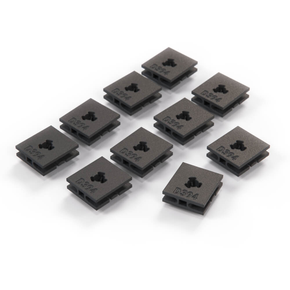 Smart Fortwo 451 Side Sill Square Retaining Clips Set of 10 Black (A0009912098) — view 3