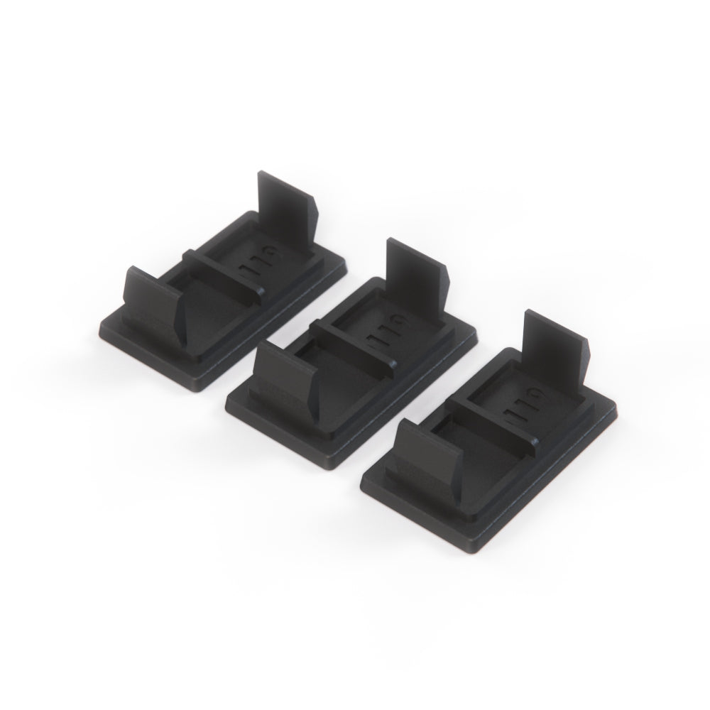 Toyota AE86 Switch Hole Blank Cover Set of 3 Black — view 2