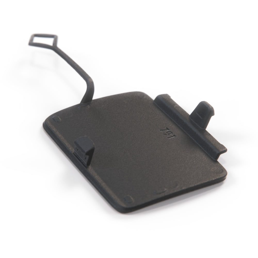 Toyota GR Supra Rear Right Side Bumper Towing Hook Cover Black 52161-WAA02 — view 2