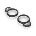 Victory Cross Country Gauge Dash Instrument Bezel Cover Trim Set of 2 Black or Primed (5437068-070)