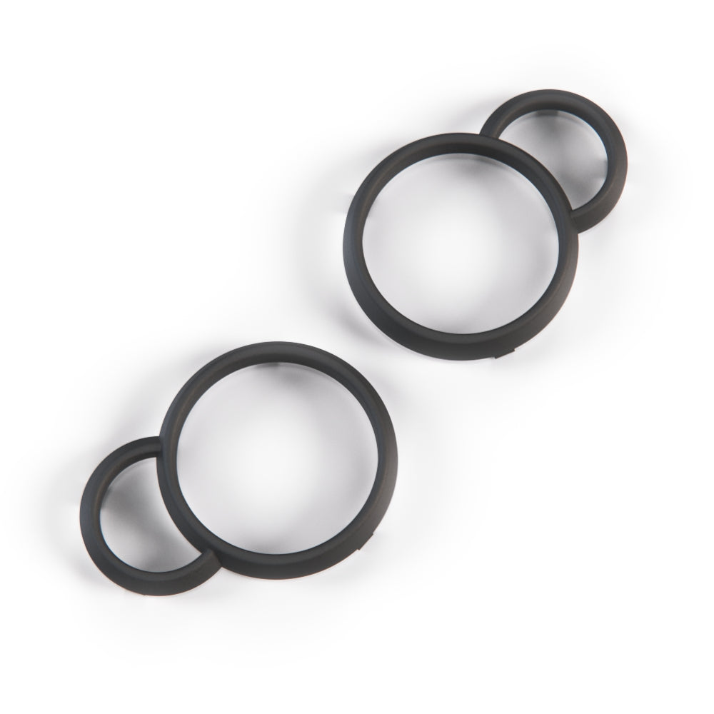 Victory Cross Country Gauge Dash Instrument Bezel Cover Trim Set of 2 Black or Primed (5437068-070) — view 2