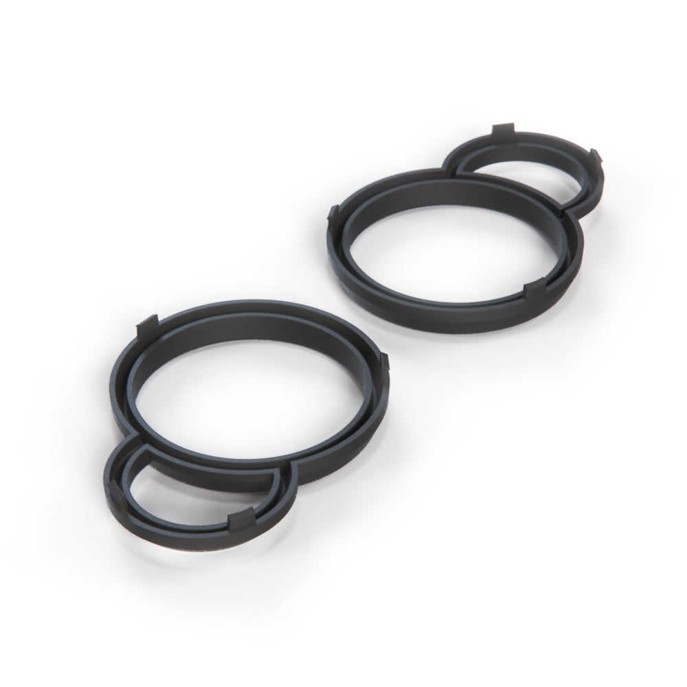Victory Cross Country Gauge Dash Instrument Bezel Cover Trim Set of 2 Black or Primed (5437068-070) — view 3