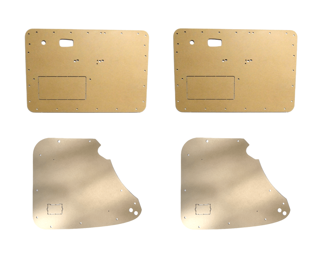Volkswagen Beetle Door Panels / Base Boards for Upholstery (111898320) — view 3