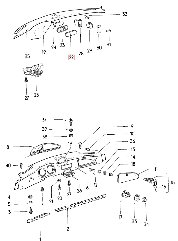 Volkswagen Beetle Oval Radio Dash Delete Block Off Cover Primed (111857233) — view 4