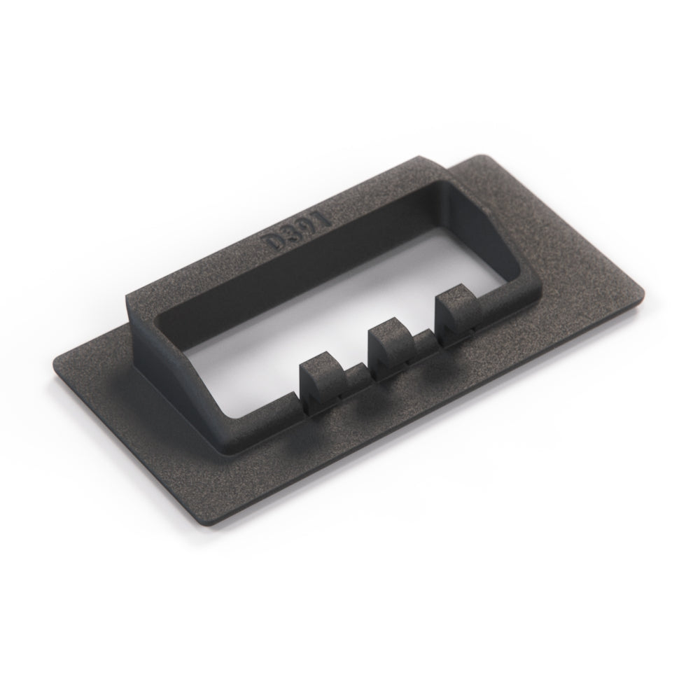 Volkswagen Corrado Trim Plate for Seat Belt Guide Black (535868523) — view 3