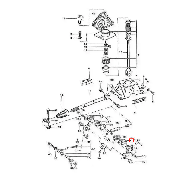 Volkswagen Golf Country Bearing Bush Black (823711593B) — view 4
