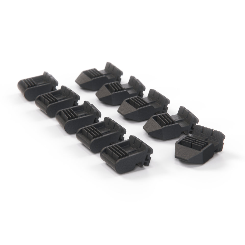Volkswagen Golf Jetta MK3 Roof Trim Angled Fasteners Set of 10 Black (1H0867276B / 1H0867276C)