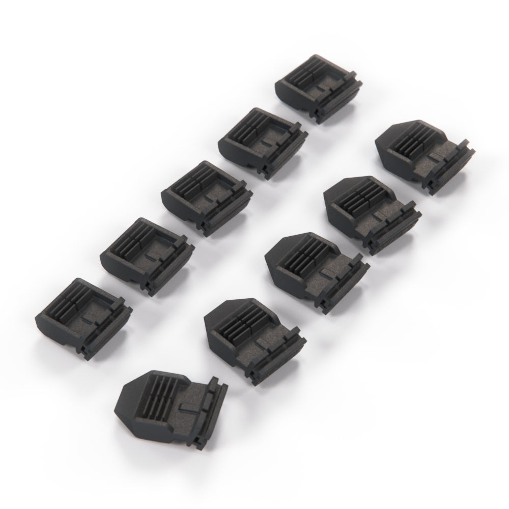 Volkswagen Golf Jetta MK3 Roof Trim Angled Fasteners Set of 10 Black (1H0867276B / 1H0867276C) — view 3