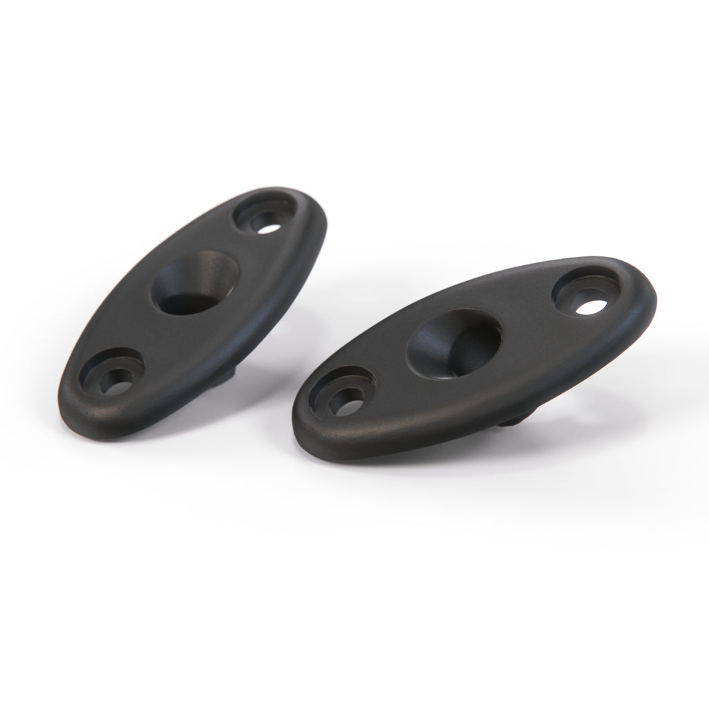 Volkswagen Golf Jetta Scirocco Rabbit Sun Visor Clip Bracket Left and Right Black or White (172857551 & 172857552) — view 2