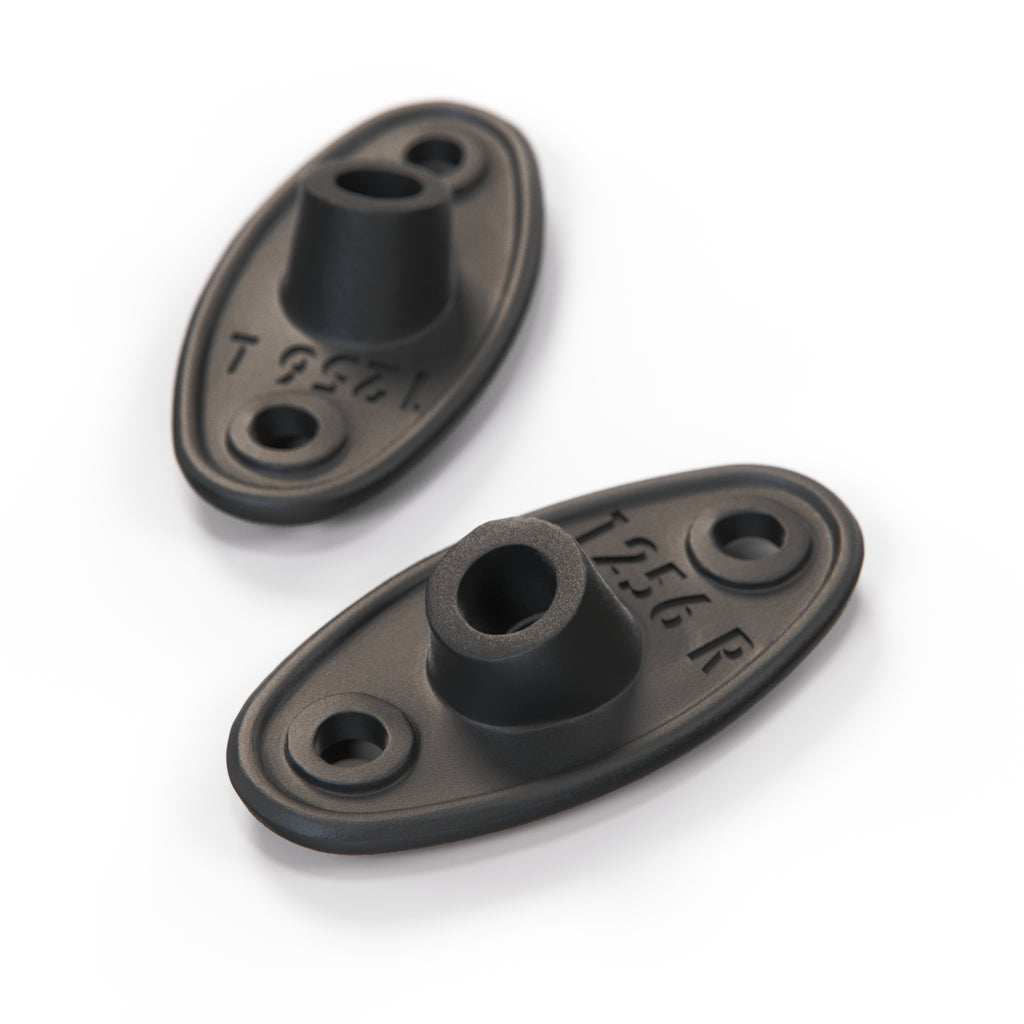 Volkswagen Golf Jetta Scirocco Rabbit Sun Visor Clip Bracket Left and Right Black or White (172857551 & 172857552) — view 3