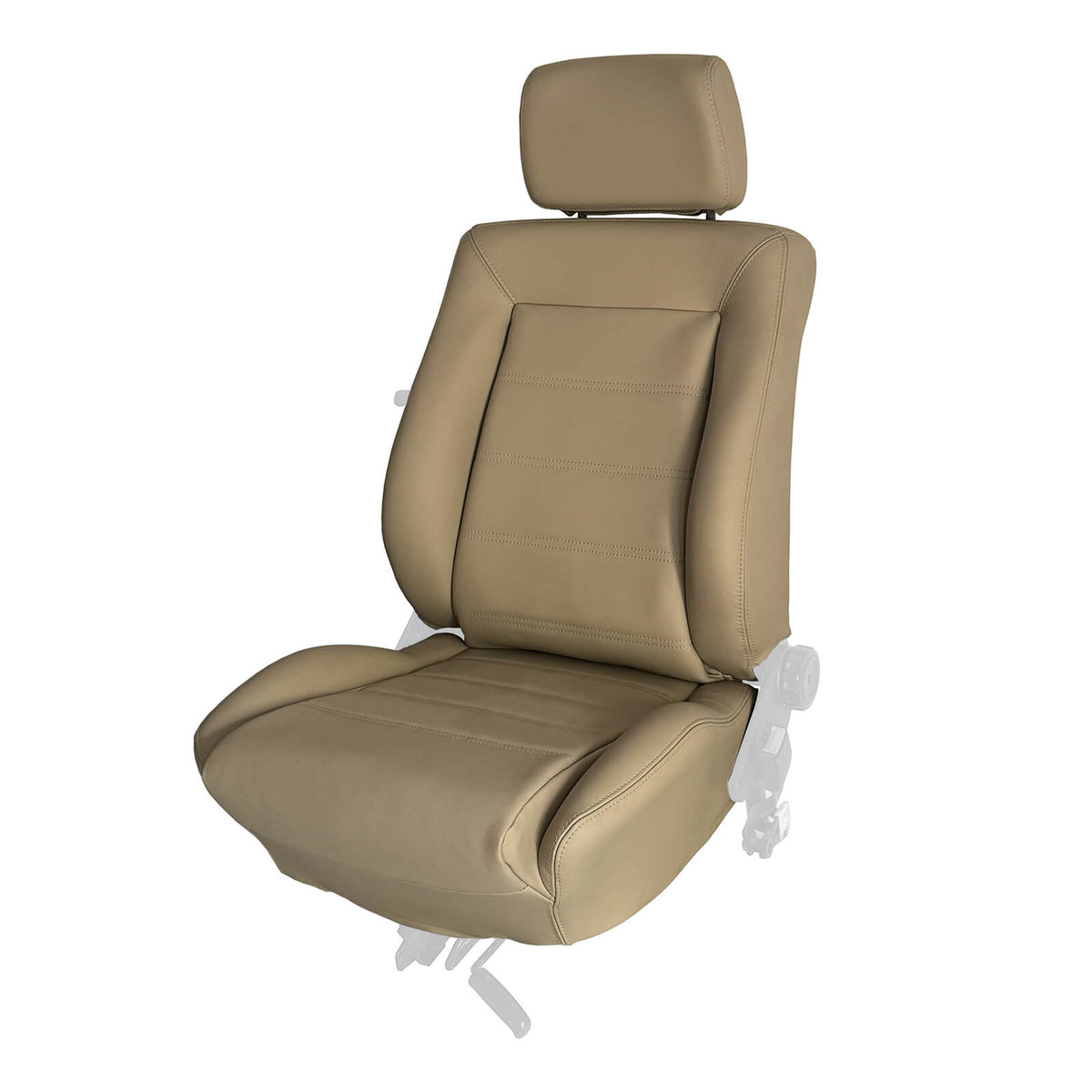 Volkswagen Golf Mk1 Cabriolet / Rabbit Front Custom Nappa Leather Seat Upholstery Covers Set of 6 155881405 / 155 881 405 — view 4