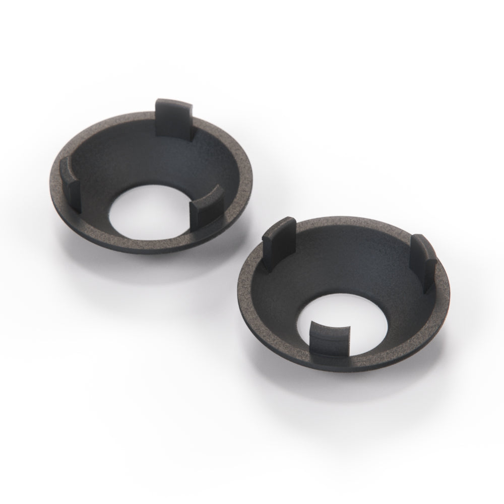 Volkswagen Golf MK1 Mirror Adjuster Trim Cover Set of 2 Black — view 3