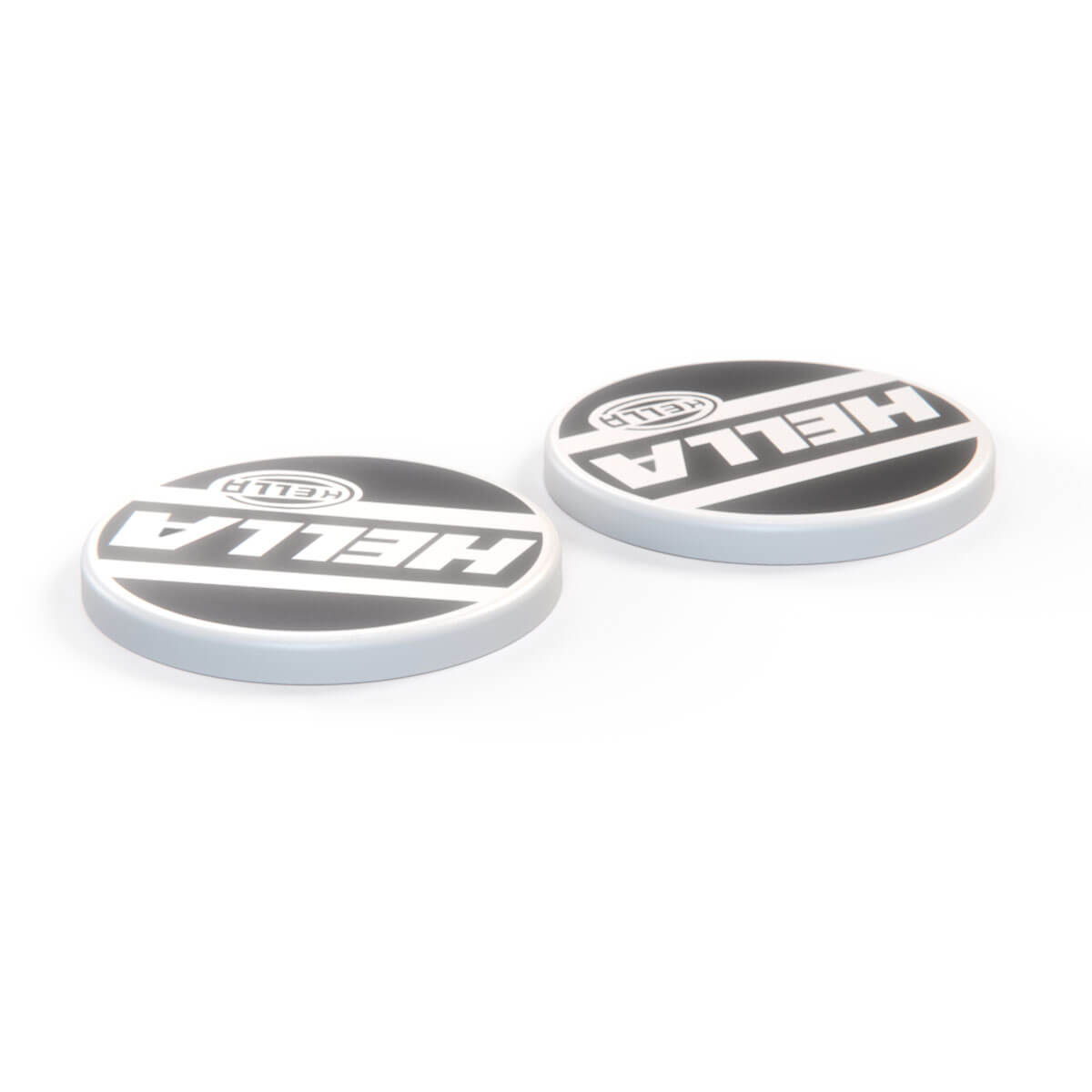 Volkswagen Golf MK2 HELLA Headlight Covers Pair Set of 2 White and Black — view 2