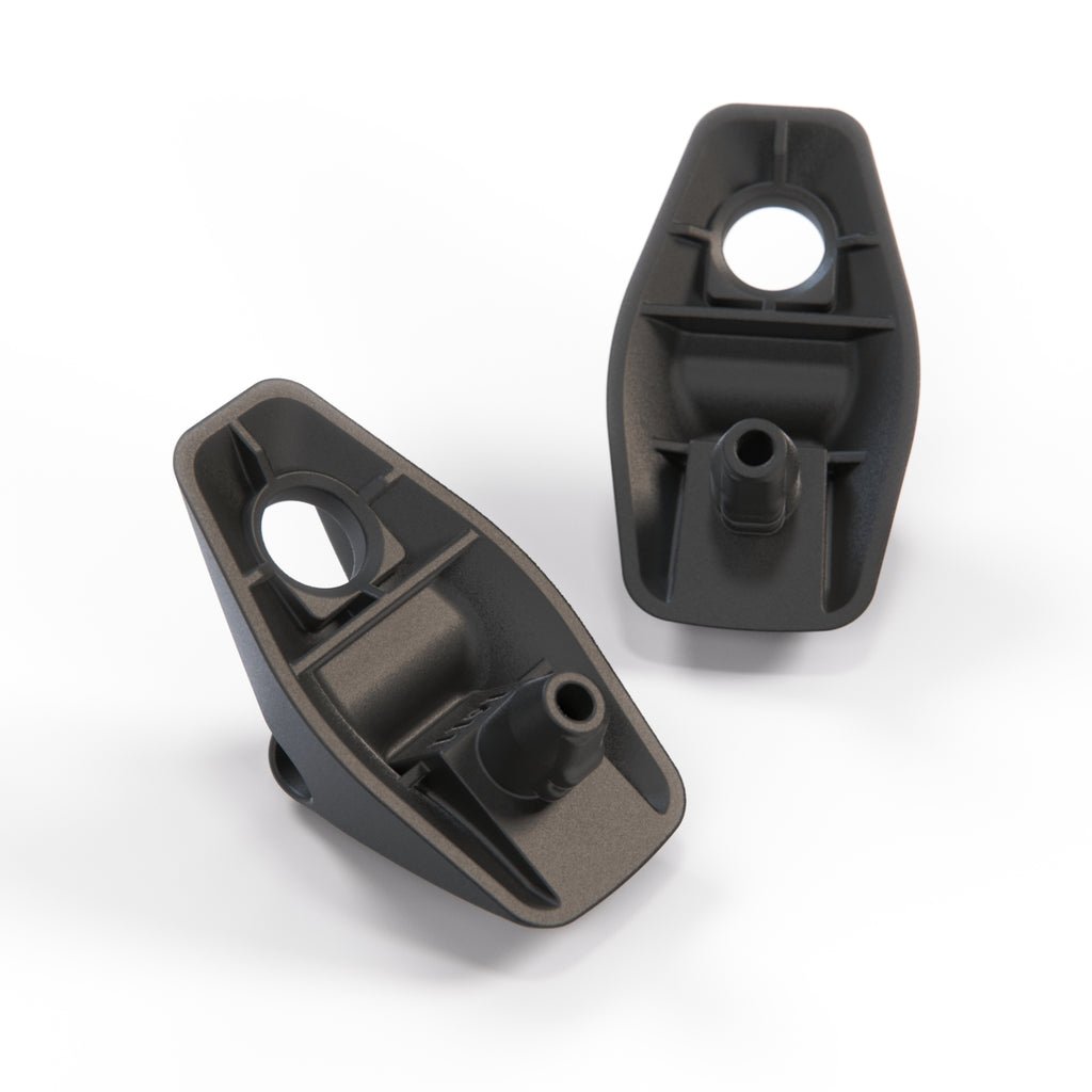 Volkswagen Golf Passat Polo Jetta Sun Visor Clip Hook Hanger Set of 2 Black or White (191857559) — view 2