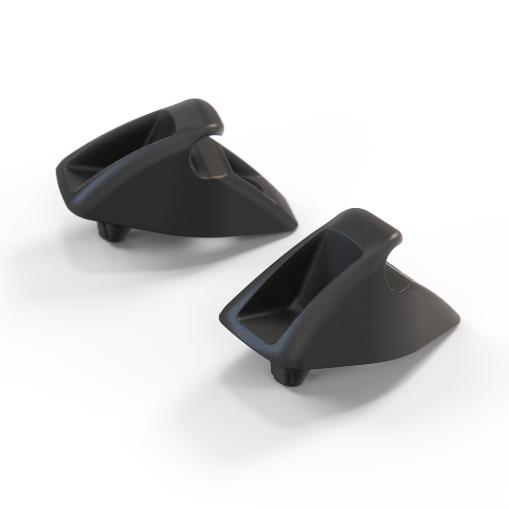 Volkswagen Golf Passat Polo Jetta Sun Visor Clip Hook Hanger Set of 2 Black or White (191857559) — view 3