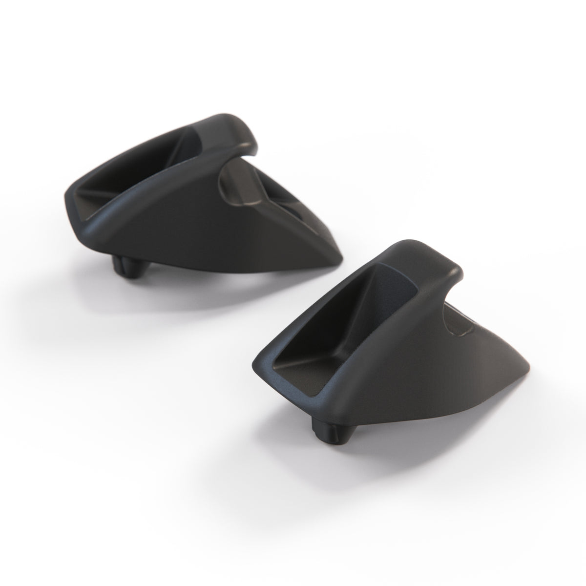 Volkswagen Golf Passat Polo Jetta Sun Visor Clip Hook Hanger Set of 2 Black or White (191857559) — view 3
