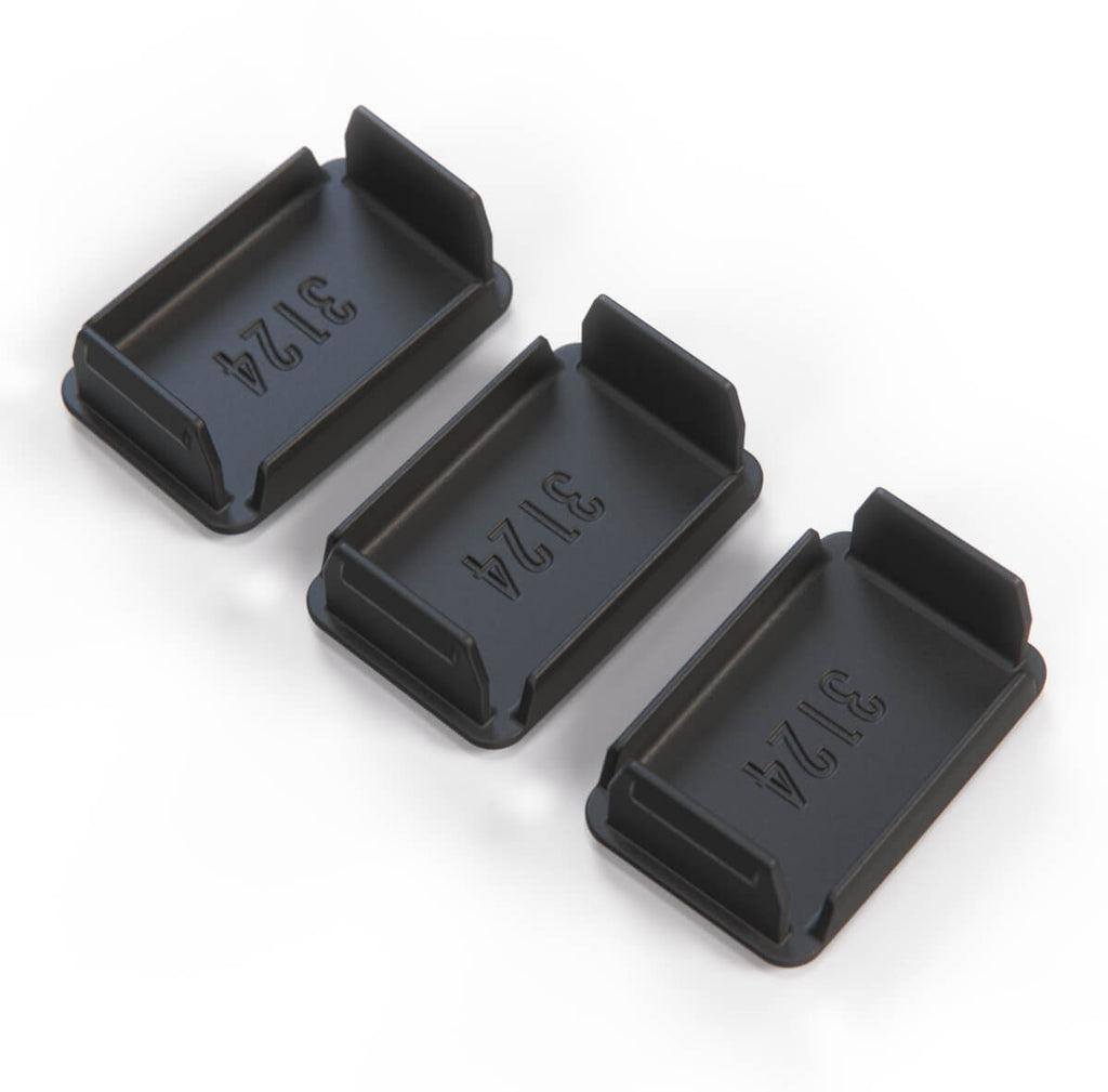 Volkswagen Golf / Rabbit Mk1 Convertible Roof / Windows Button Panel Switch Blank Cap Set of 3 All Colours (155957087) — view 3