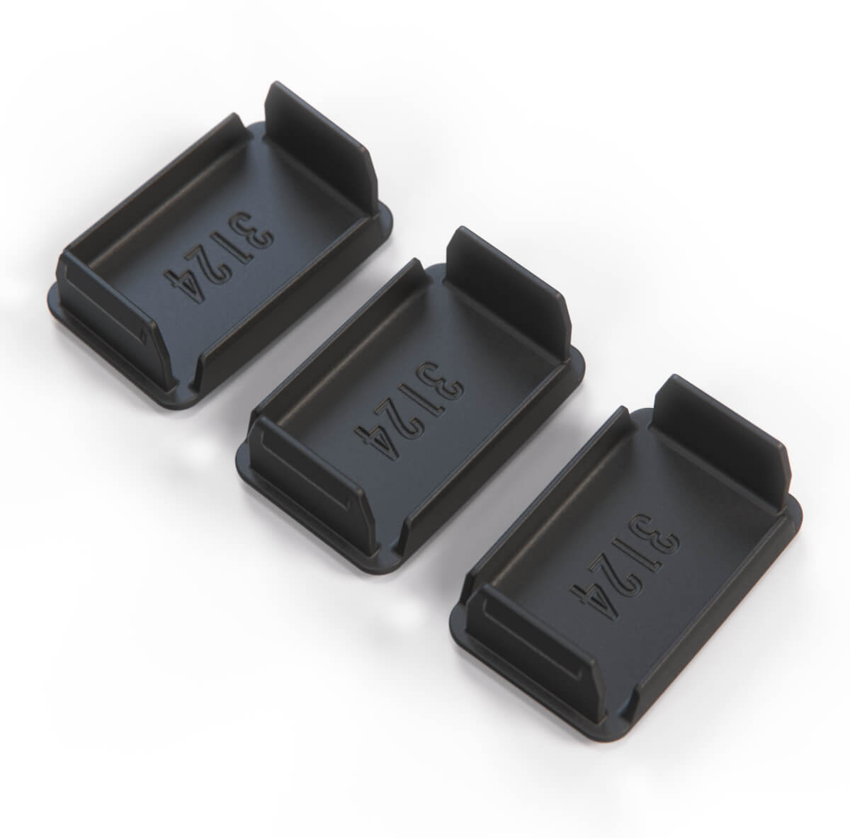 Volkswagen Golf / Rabbit Mk1 Convertible Roof / Windows Button Panel Switch Blank Cap Set of 3 All Colours (155957087) — view 3